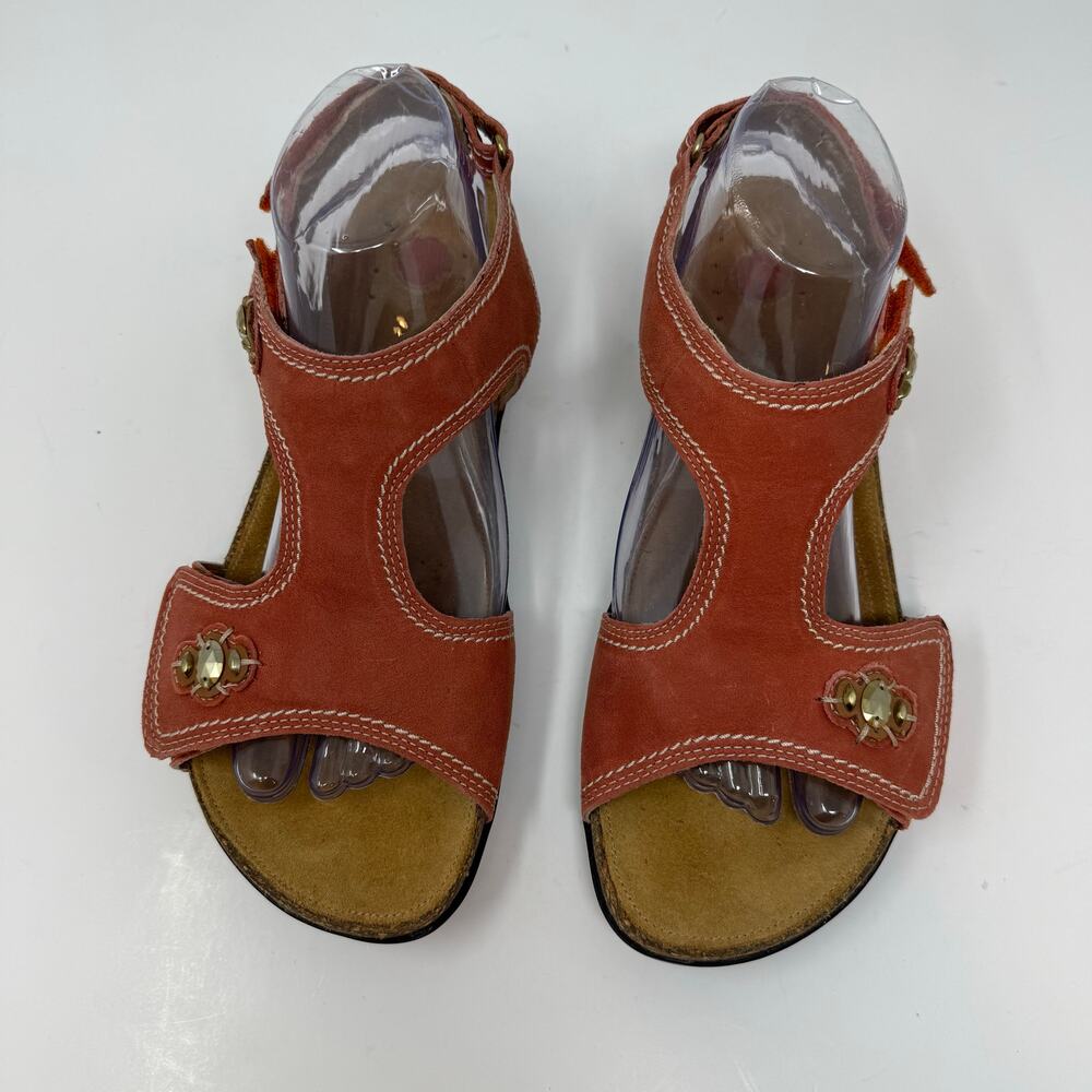 Clarks Unstructured Sandals Women's 9 Coral Leather Comfort Sandals Casual Shoes - Picture 11 of 13